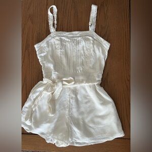 Abercrombie & Fitch White Lace Romper